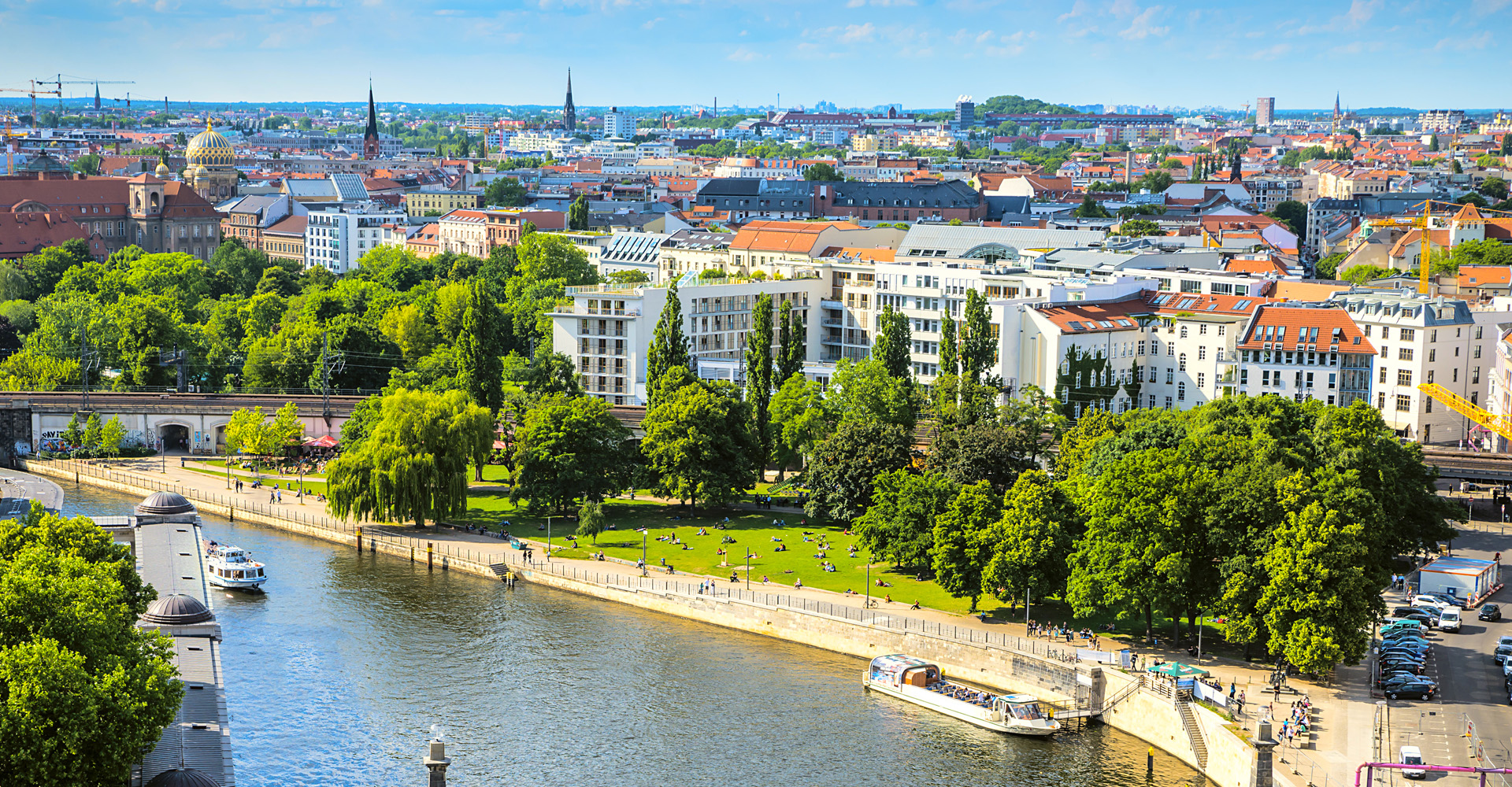 Panoramaaufnahme von einer Stadt in Brandenburg